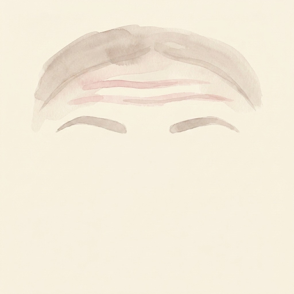Forehead lines illustration