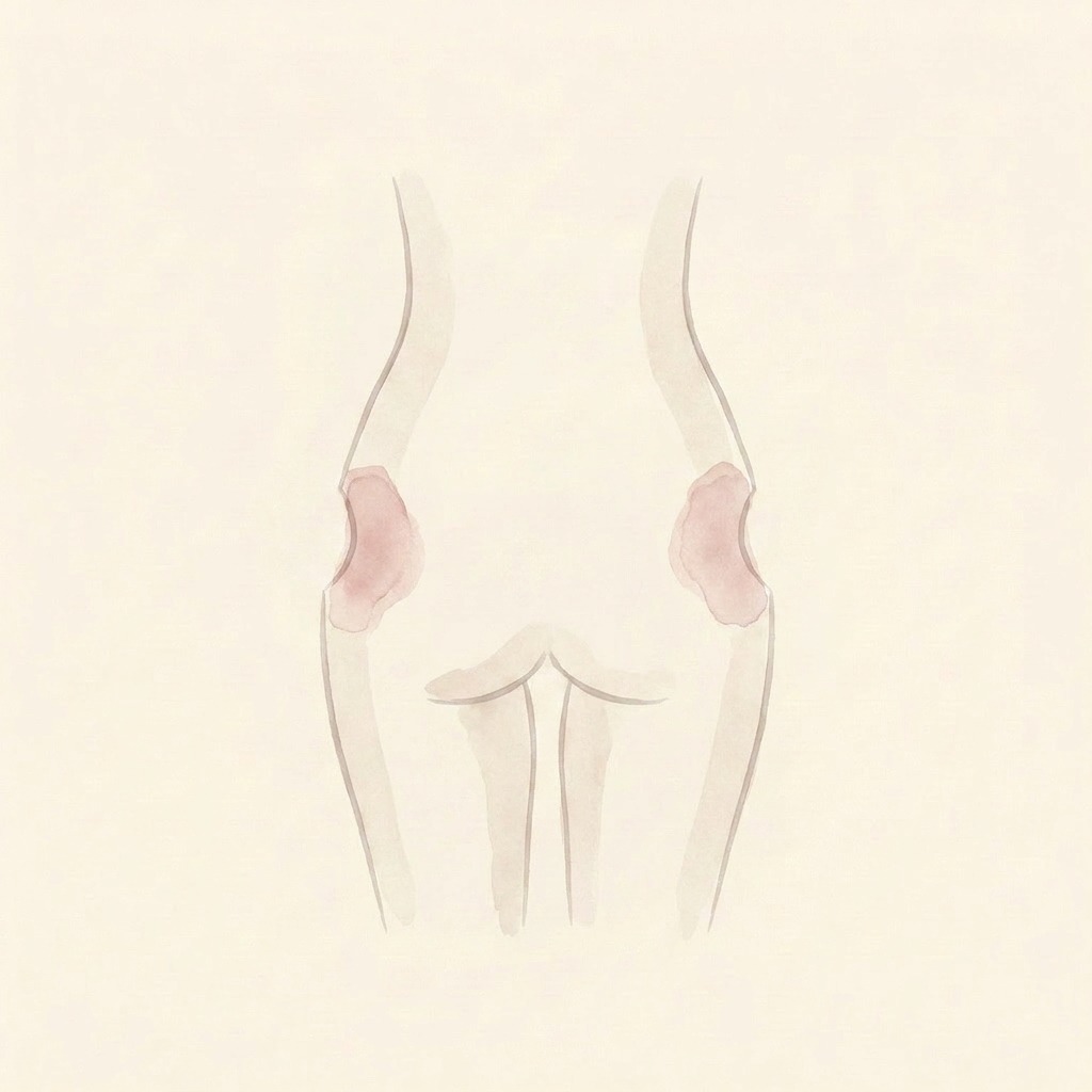 Hip dips illustration