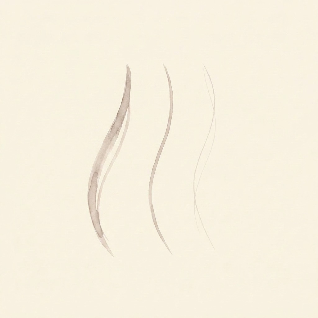 Thin hair illustration