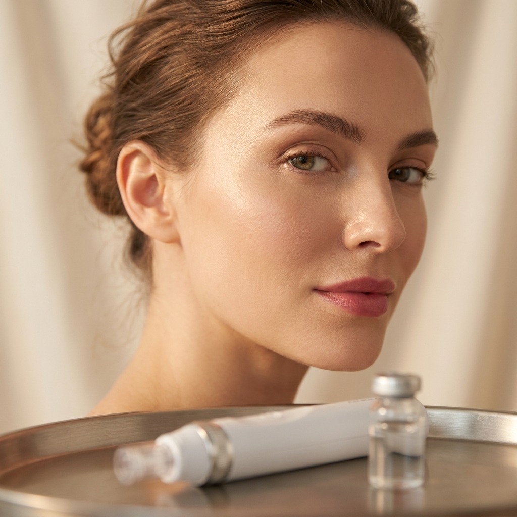 Microneedling with exosomes at Symphony Clinic Dubai