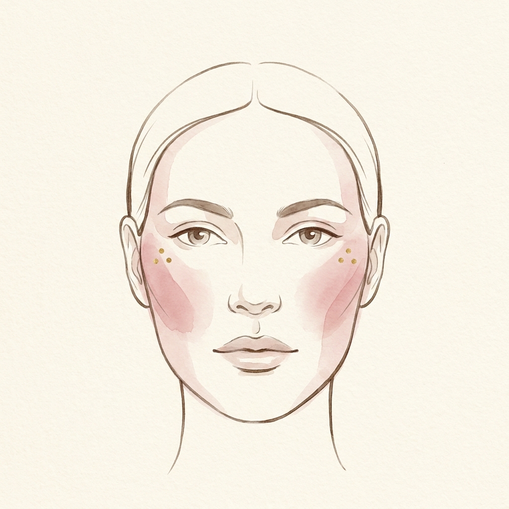 Cheek filler illustration