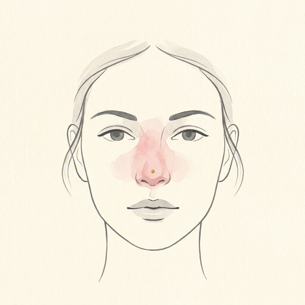 Nose filler illustration