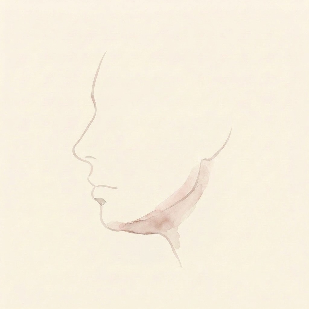 Double chin illustration