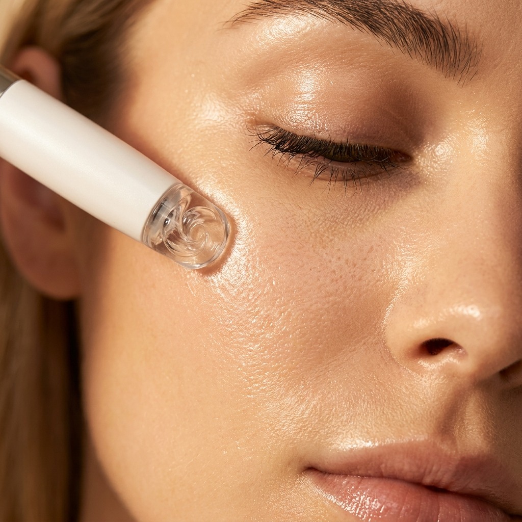Pore extraction step of a HydraFacial at Symphony Clinic Dubai