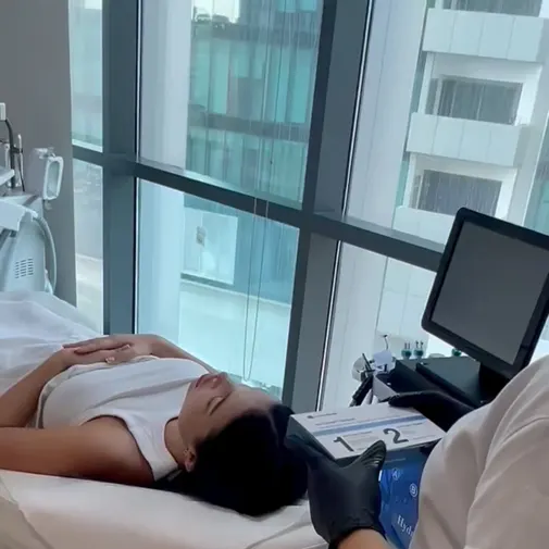 Symphony Clinic Dubai Instagram reel - Peeling