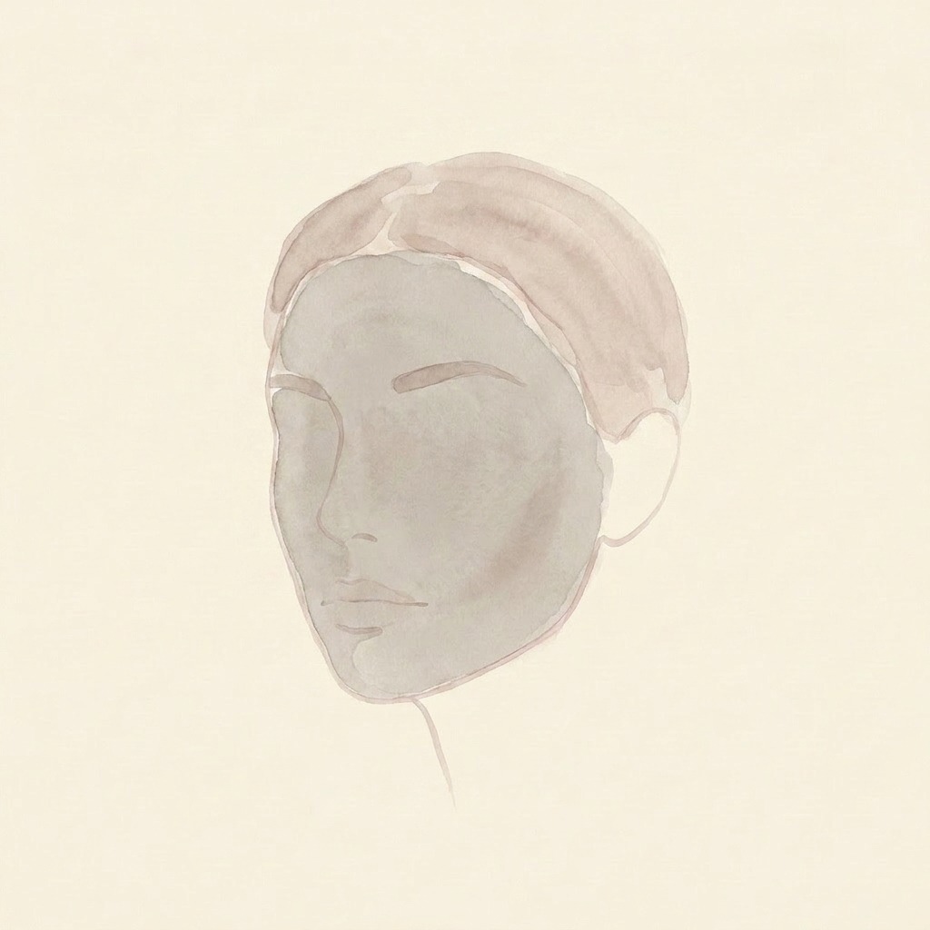 Dull complexion illustration