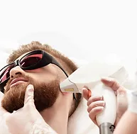 Arms laser hair removal session