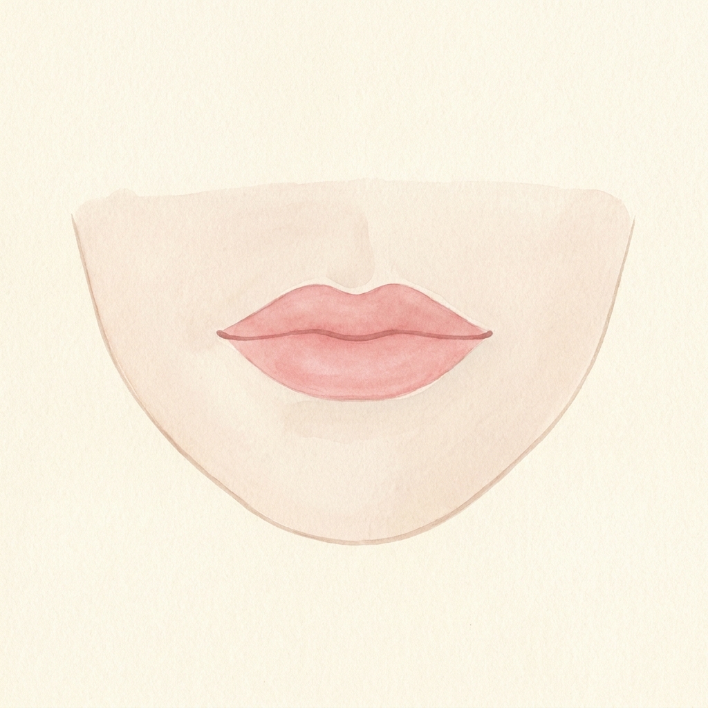 Lost cupid's bow illustration