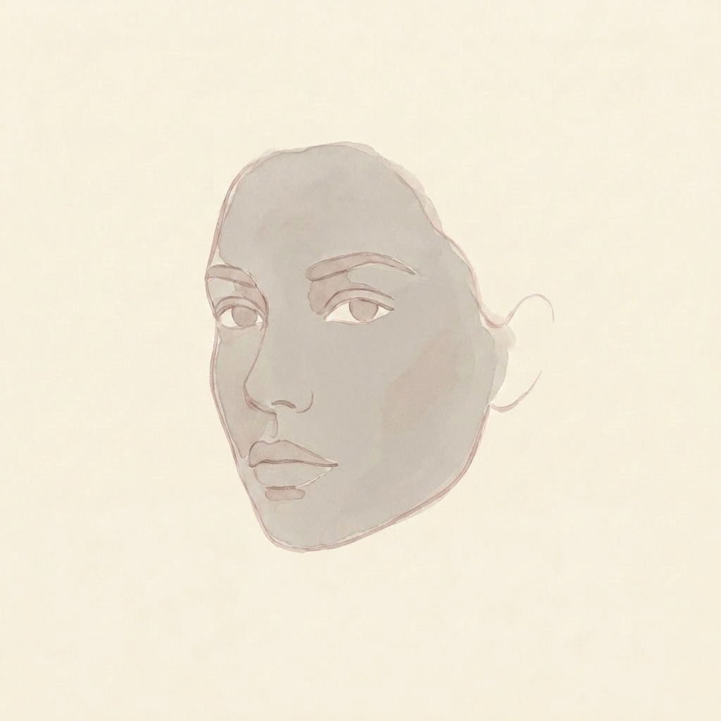 Dull complexion illustration