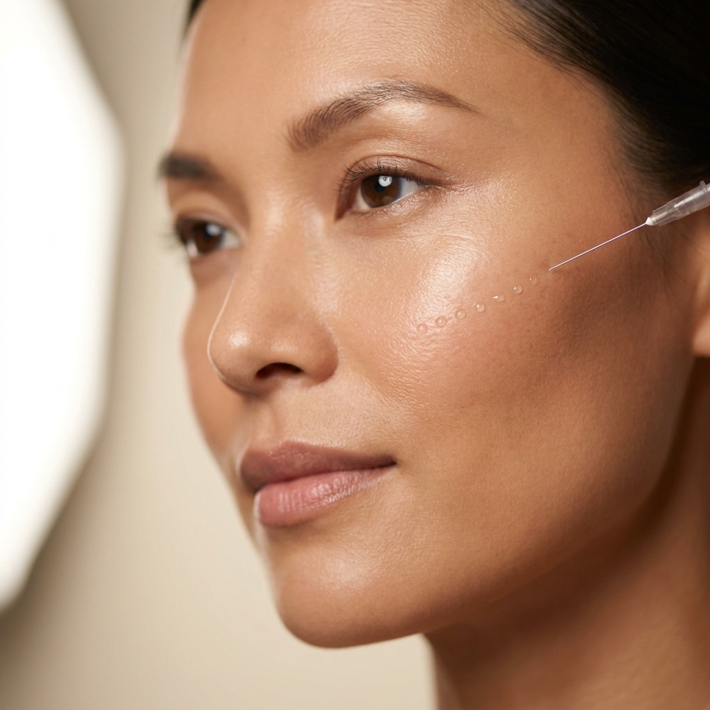 Injection step of mesotherapy