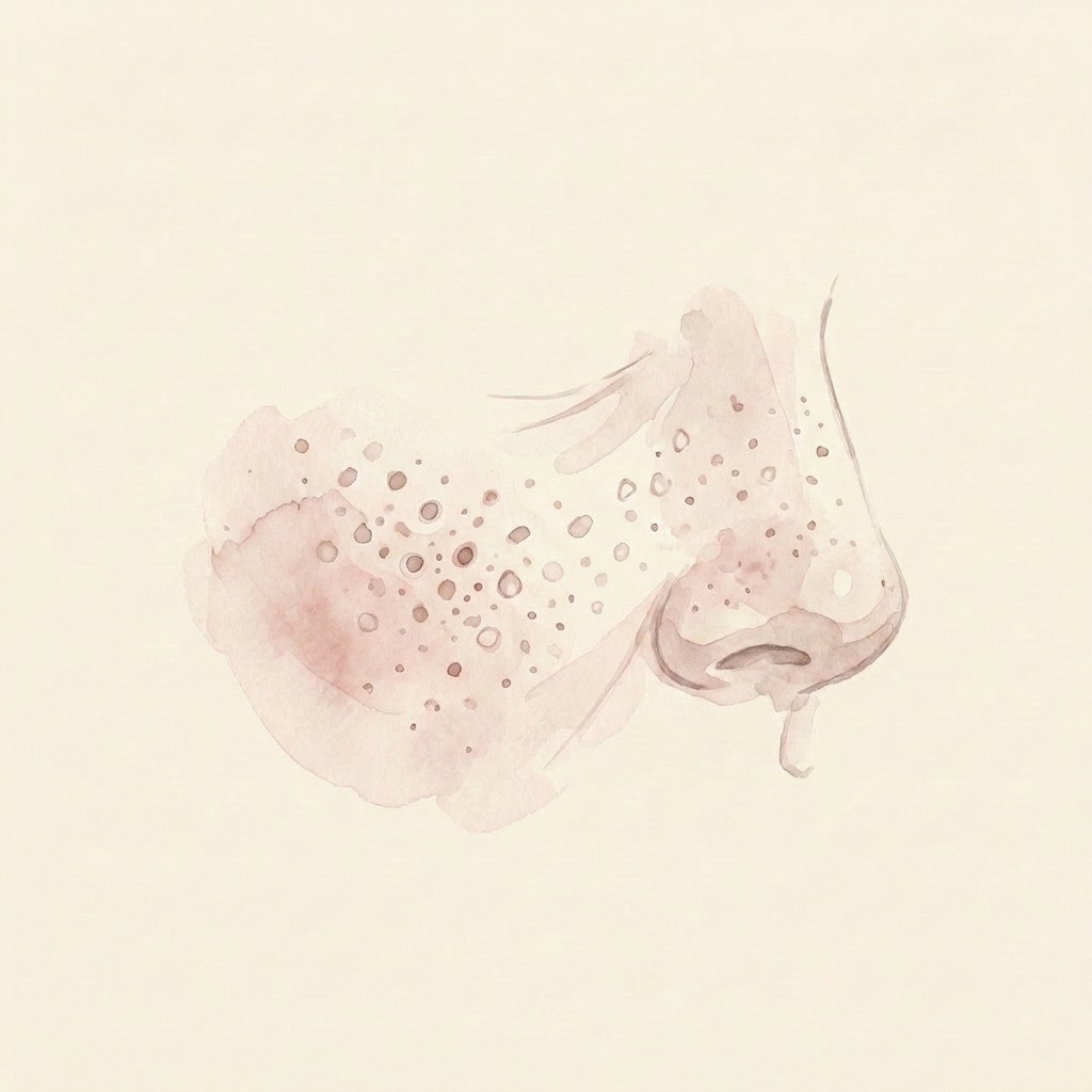 Large pores illustration