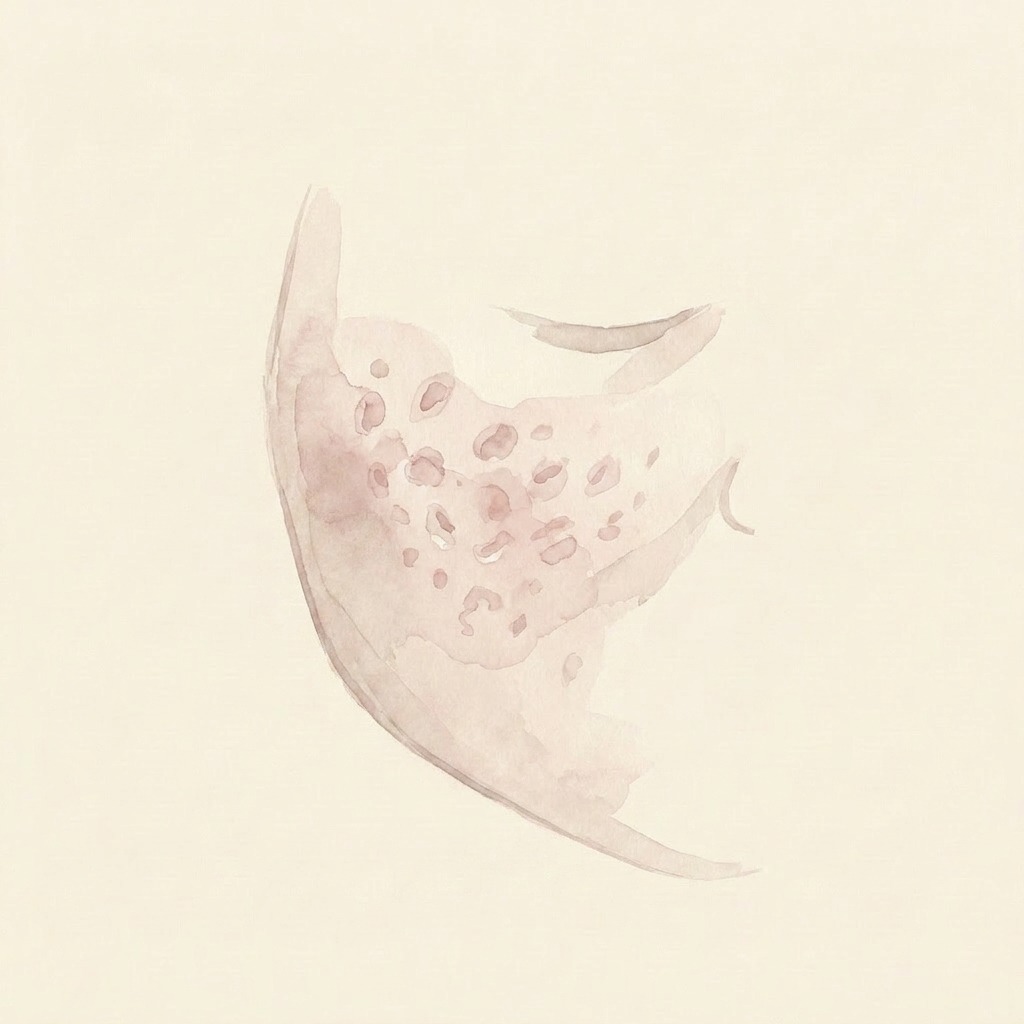 Acne scars illustration