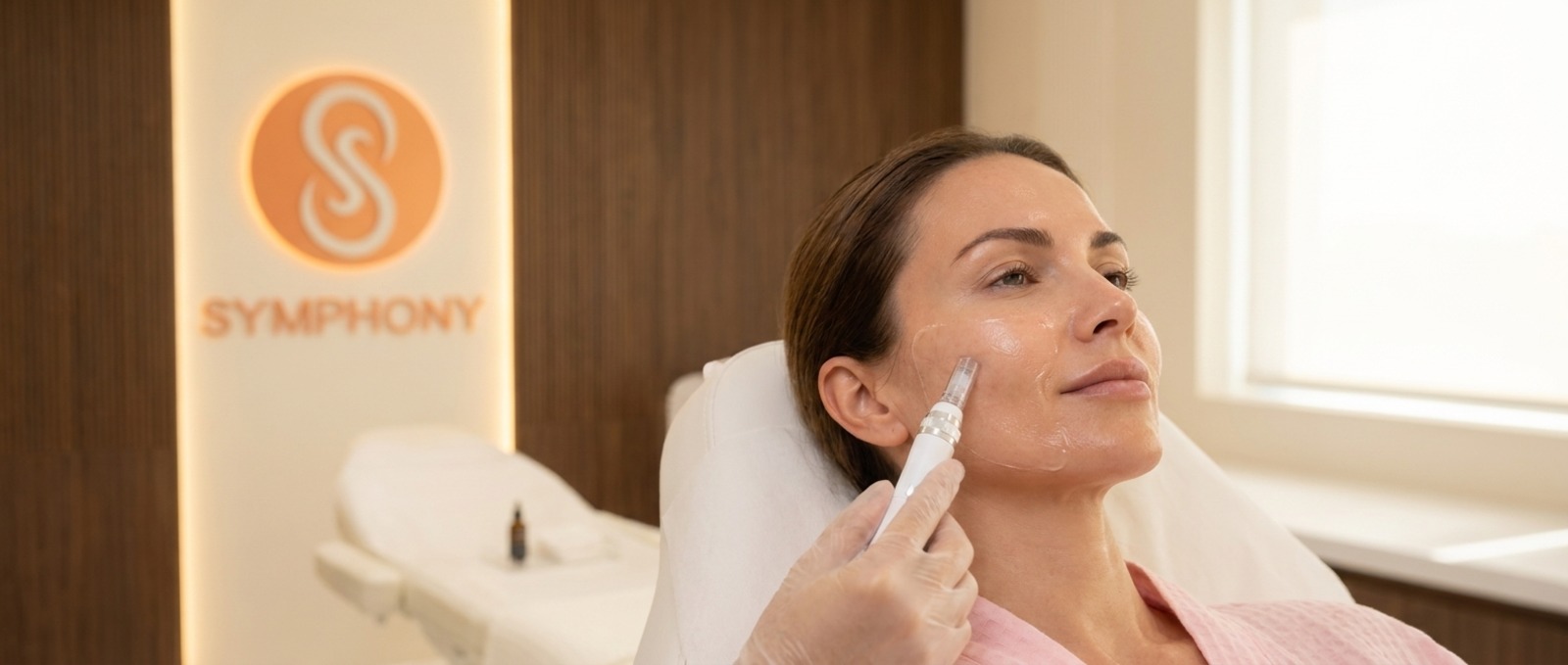 Botox treatment room at Symphony Clinic Business Bay, prepared with a sterile tray