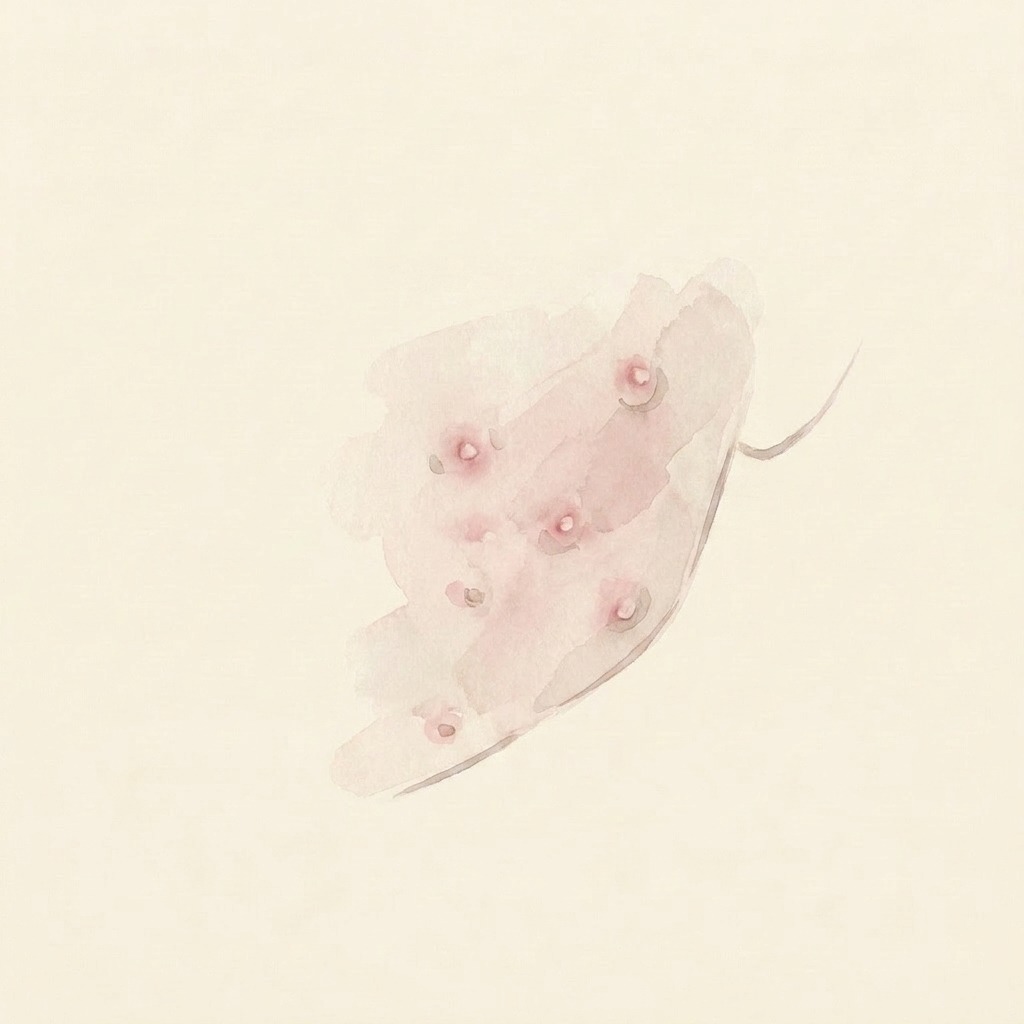 Active acne illustration