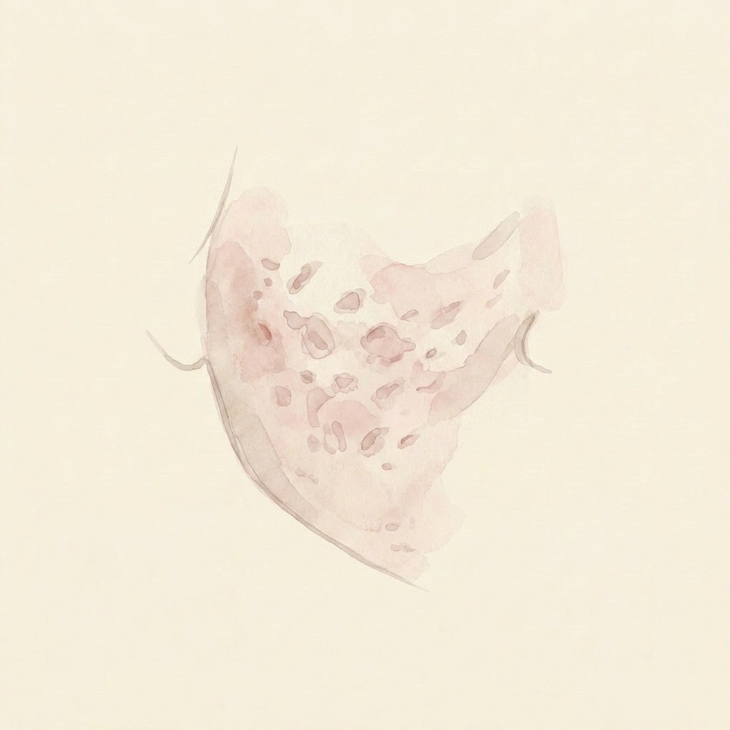 Acne scars illustration