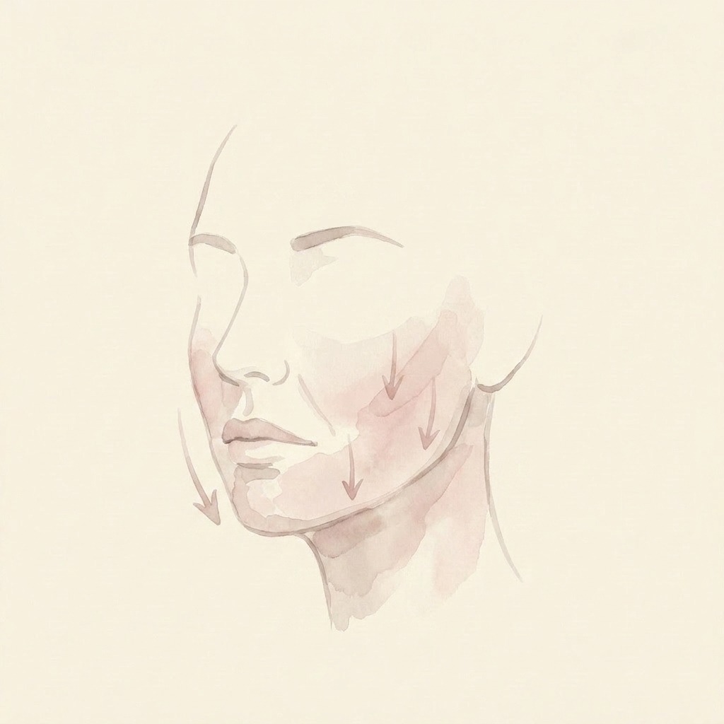 Loss of firmness illustration