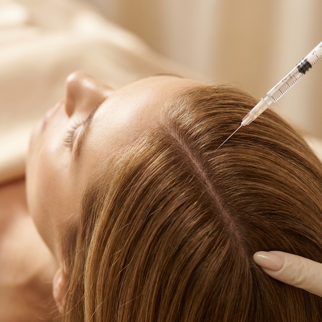 Injection step of PRP at Symphony Clinic Dubai