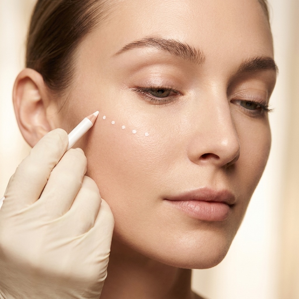 Mapping step of a skin booster